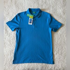 United Colors of Benetton Men's COOLMAX Polo Shirt Blue Size Small New with Tags